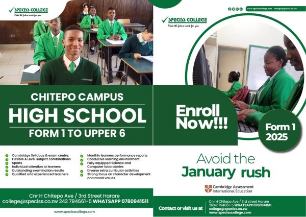 Speciss-college-chitepo-campus-high-school-enrolment-Zimtrader-email-advertising