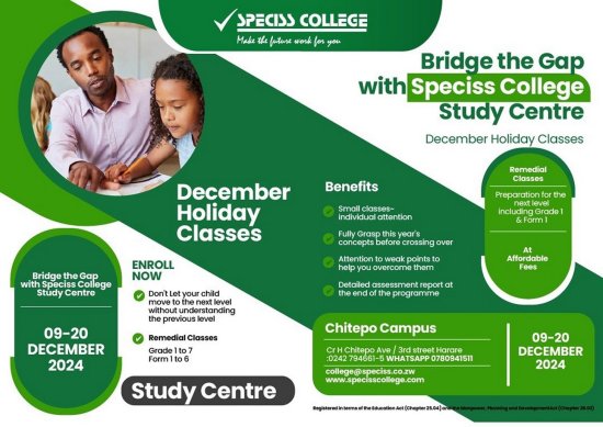 Speciss-college-december-holiday-classes-Zimtrader-email-advertising