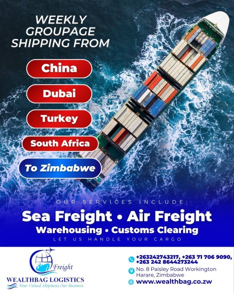 wealthbag-logistics-weekly-groupage-shipping-from-china-dubai-turkey-SA-to-Zim-Zimtrader-email-advertising