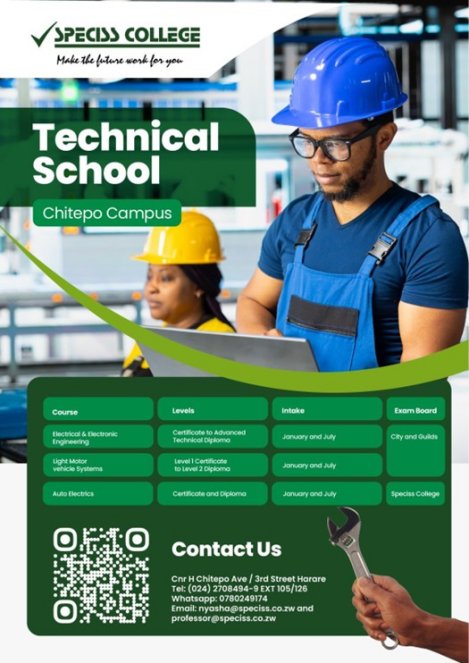 Speciss-technical-school-chitepo-campus-Zimtrader-email-advertising
